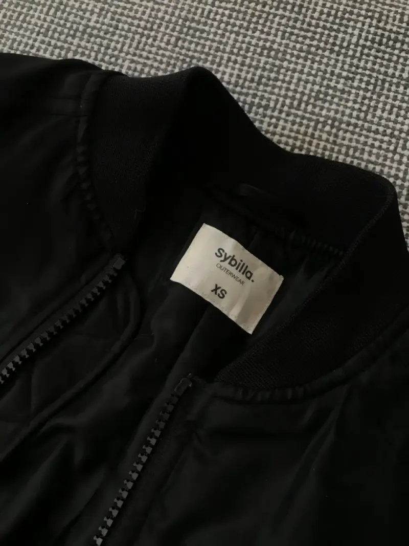 Chaqueta bomber negra para hombre - 2