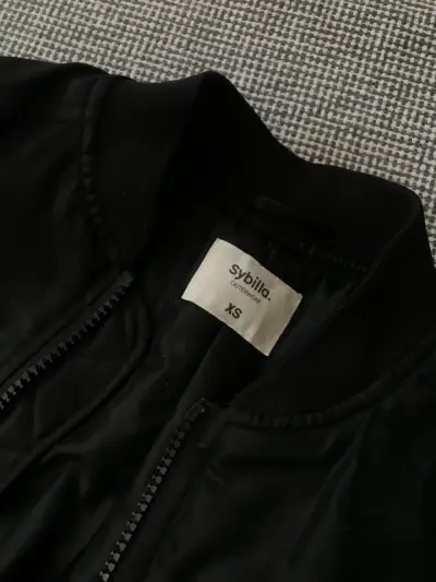 Chaqueta bomber negra para hombre - miniatura 2