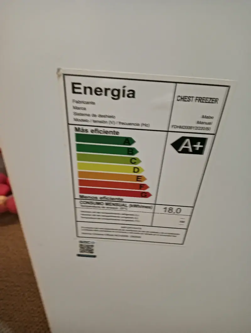 Congelador horizontal Mabe A+ eficiente - 1