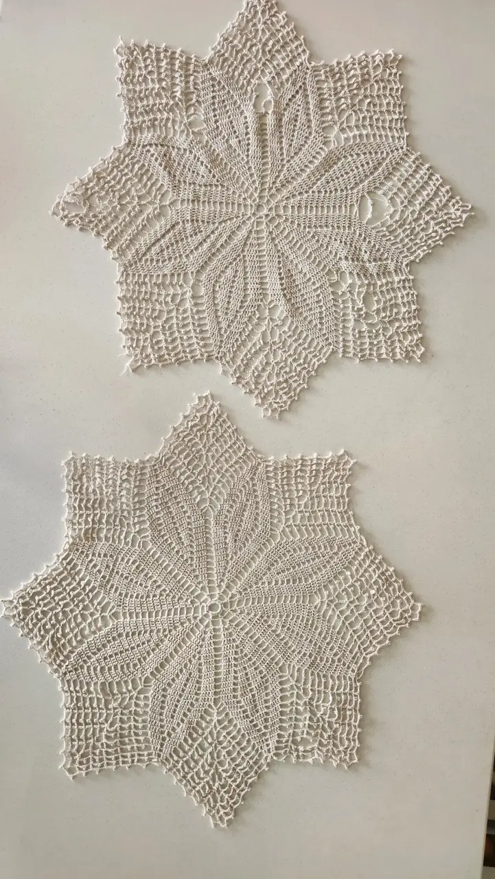 Manteles tejidos a crochet, años 80 - 1