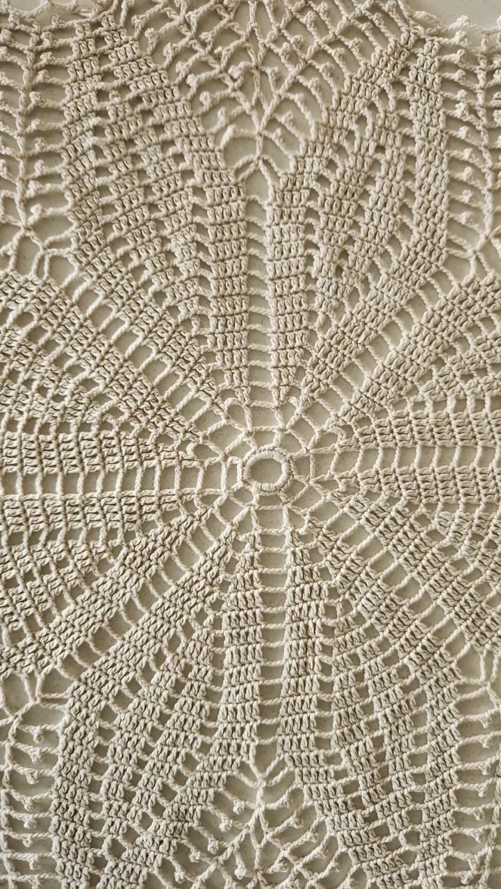 Manteles tejidos a crochet, años 80 - 2