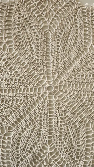 Manteles tejidos a crochet, años 80 - miniatura 2