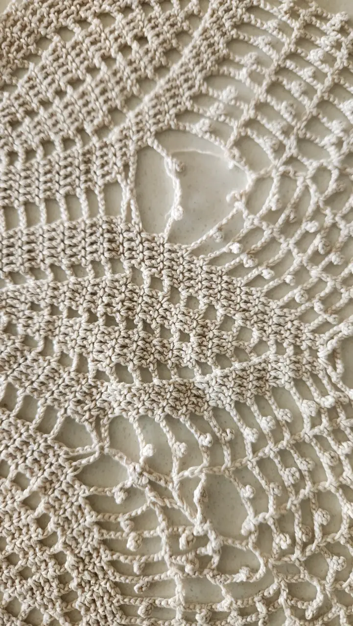 Manteles tejidos a crochet, años 80 - 5