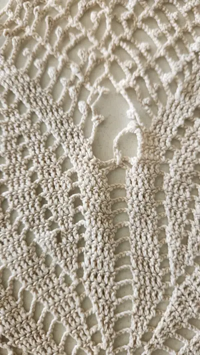 Manteles tejidos a crochet, años 80 - miniatura 6