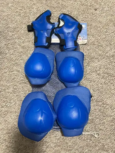 Patines de cuatro ruedas azules para niños 28-31 - miniatura 3