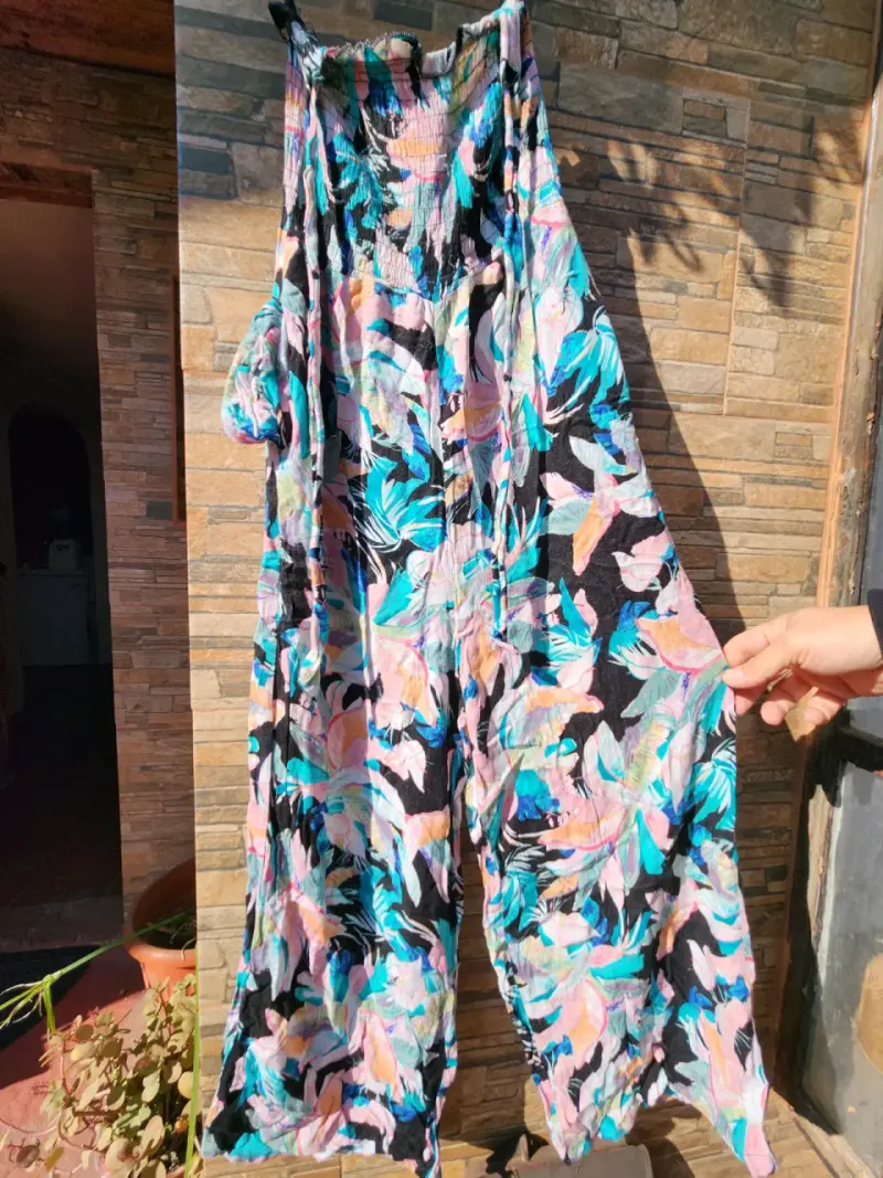Enterito estampado tropical para mujer