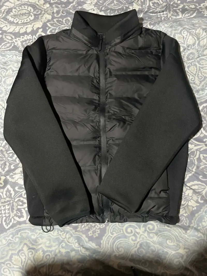 Chaqueta negra acolchada para hombre - 3