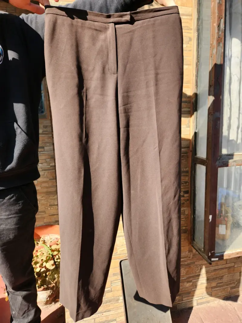Pantalones de vestir verde militar para hombre
