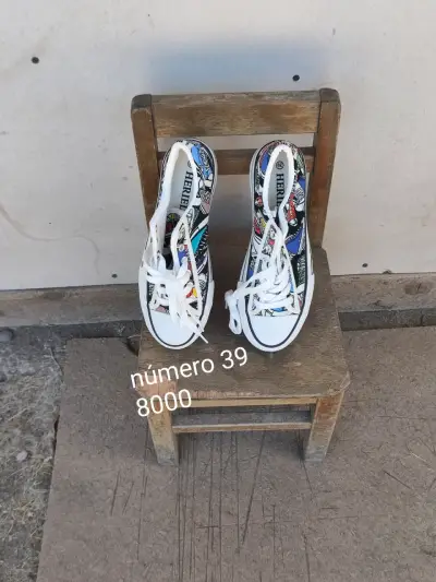 Zapatos plataforma burdeos talla 35 - miniatura 3