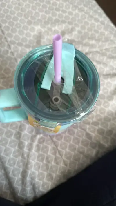 Vaso térmico Stitch con tapa y bombilla - miniatura 3