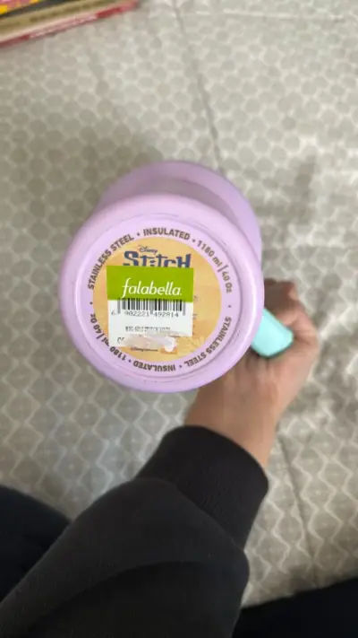 Vaso térmico Stitch con tapa y bombilla - miniatura 4