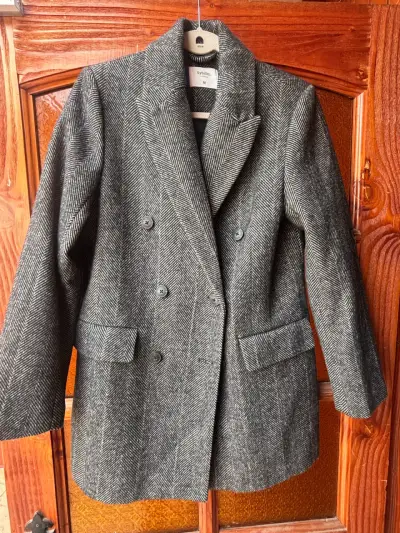 Abrigo de lana gris Sybilla para mujer - miniatura 1