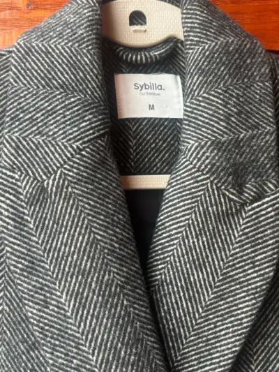 Abrigo de lana gris Sybilla para mujer - miniatura 2