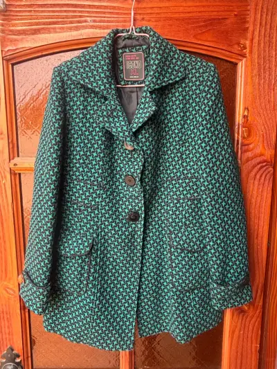 Abrigo estampado verde y negro Icono XL - miniatura 1