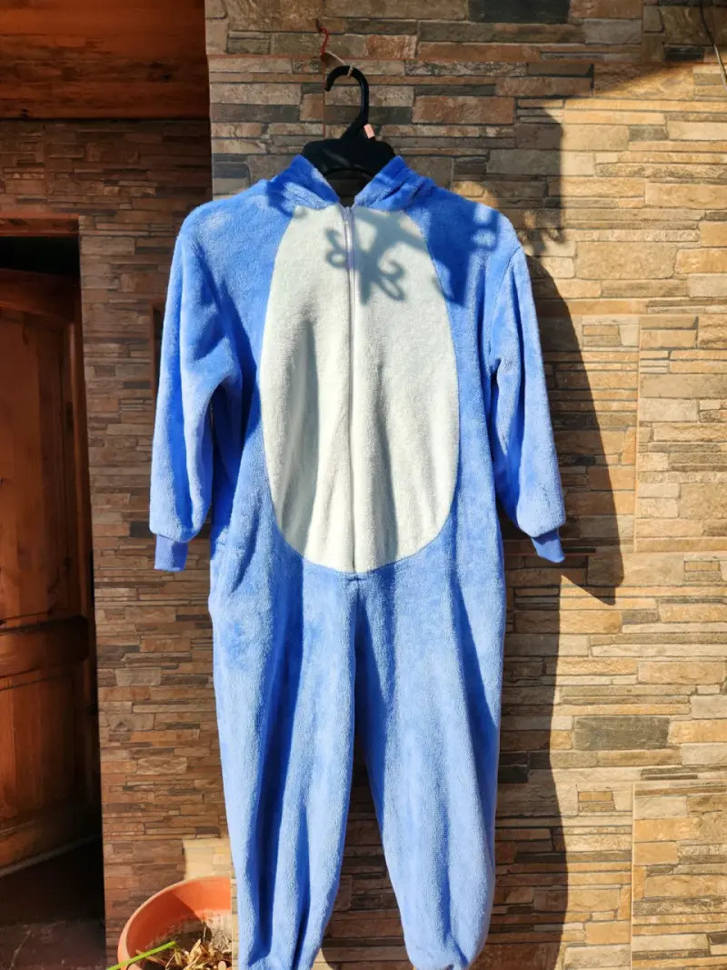 Pijama enterizo azul de polar niño - 1