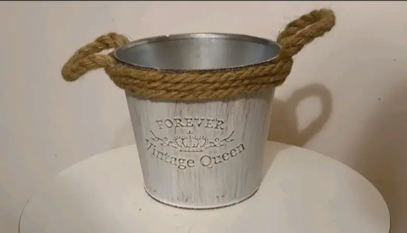 Maceteros  decorativos  con asas de cuerda. - 3
