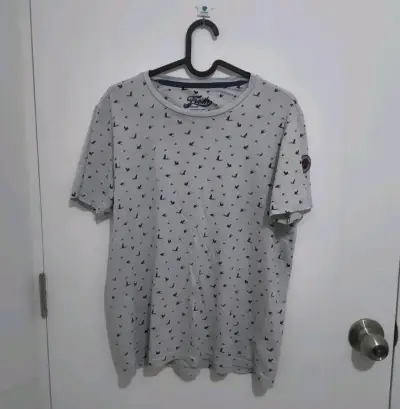 Polera gris con patrón de aves Fresh - miniatura 3