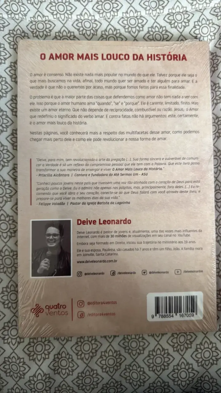Libro 'O Amor Mais Louco da História' de Deive Leonardo - 2