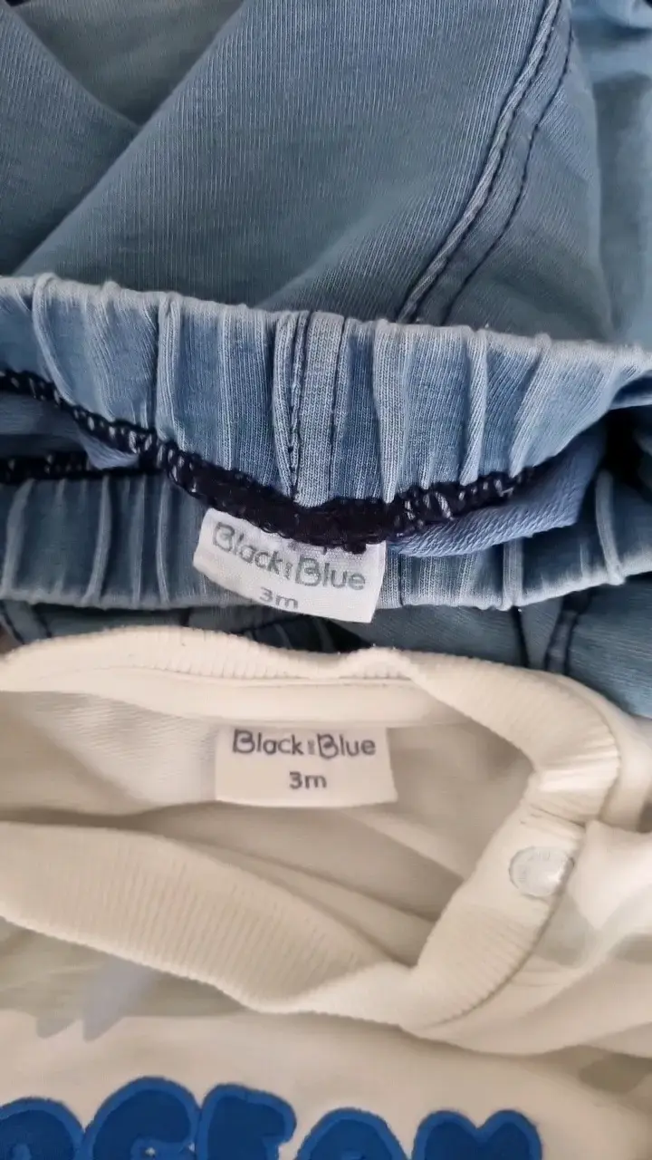 Conjunto infantil Black&Blue 3meses - 4