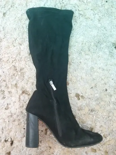 Botas negras de tacón alto Steve Madden - miniatura 2