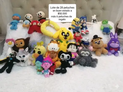 Lote de 28 peluches variados en buen estado - miniatura 1