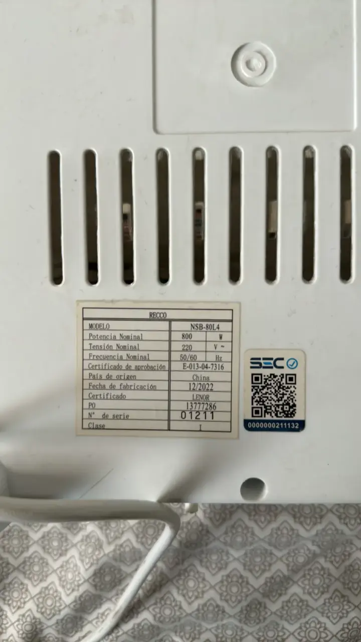 Calefactor eléctrico Recco compacto - 3