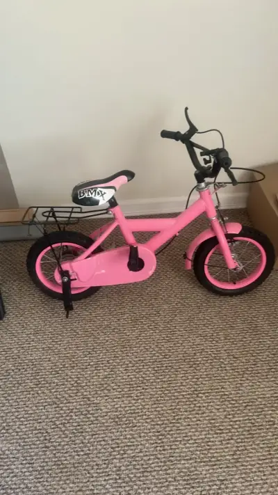 Bicicleta infantil BMX rosa - miniatura 1