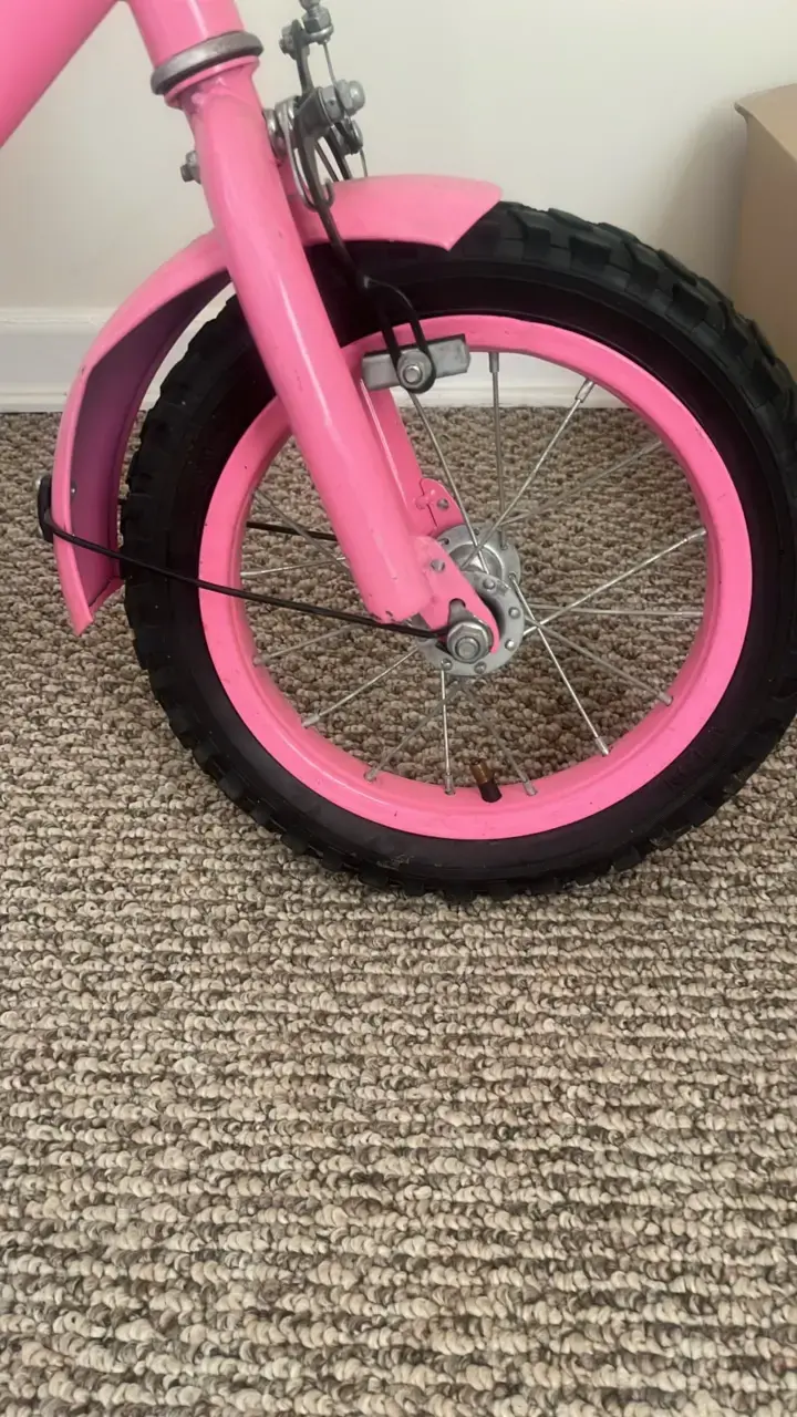 Bicicleta infantil BMX rosa - 3