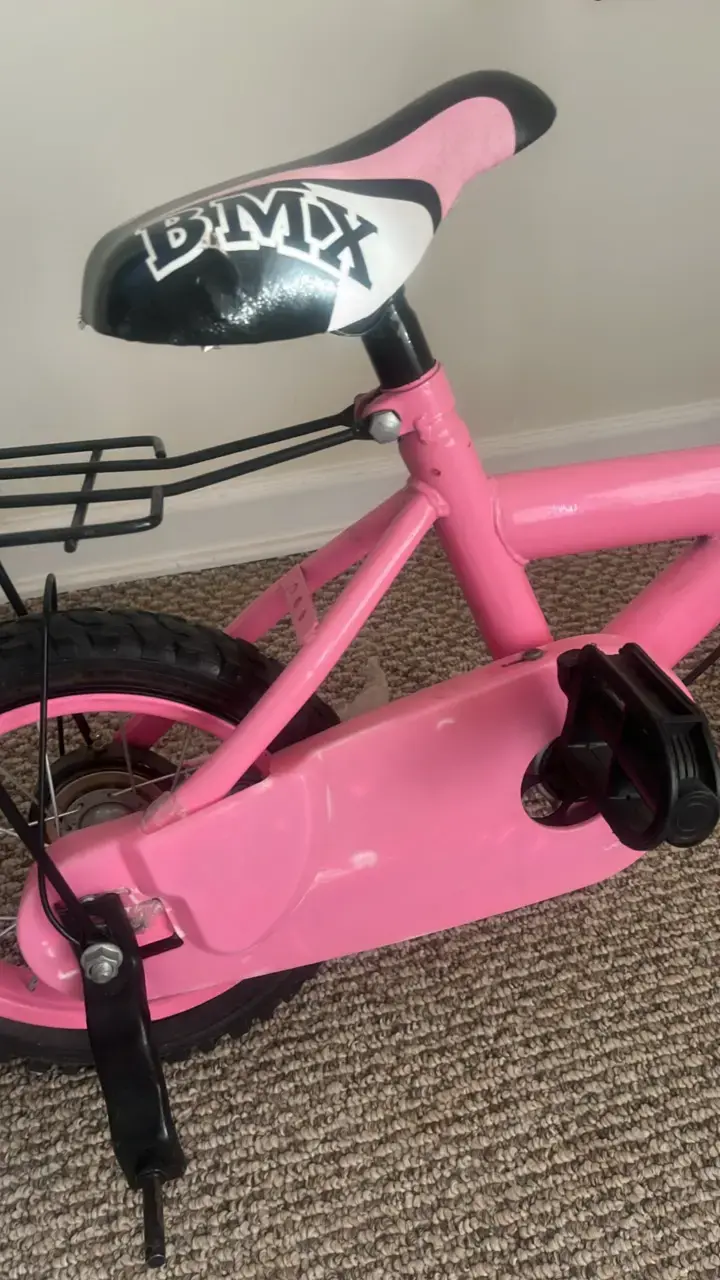 Bicicleta infantil BMX rosa - 5