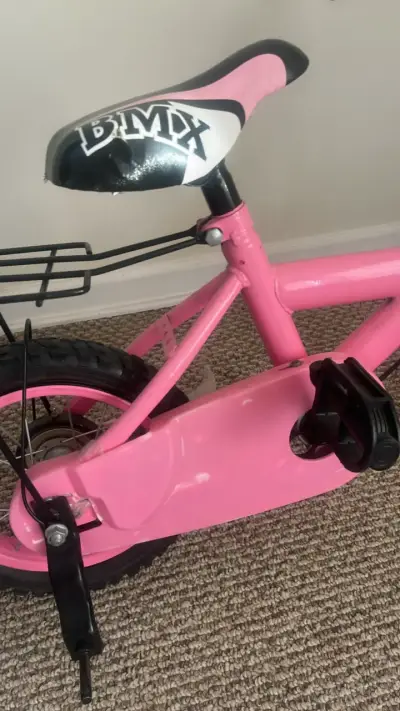 Bicicleta infantil BMX rosa - miniatura 5
