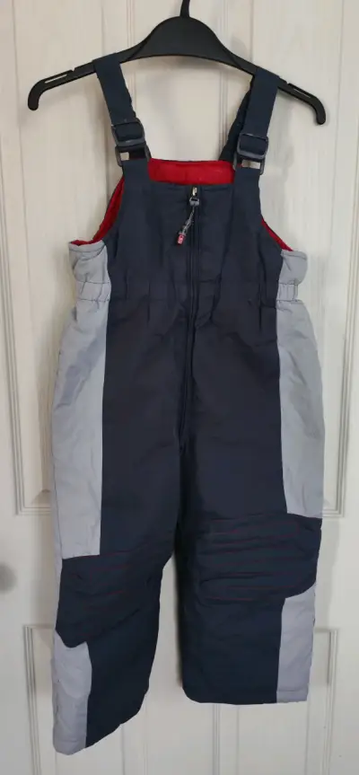 Pantalones de nieve para niños azul y gris - miniatura 1