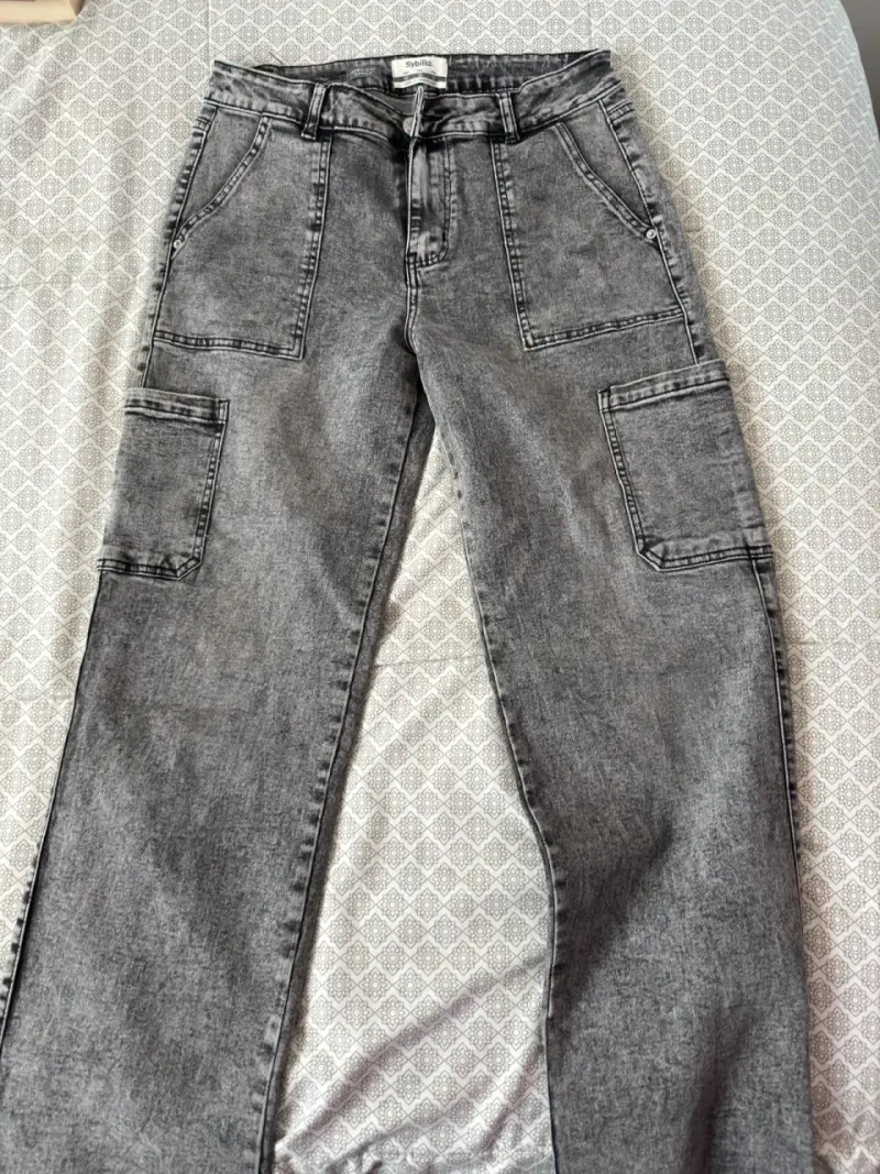 Jeans gris mujer talla Sybilla - 3