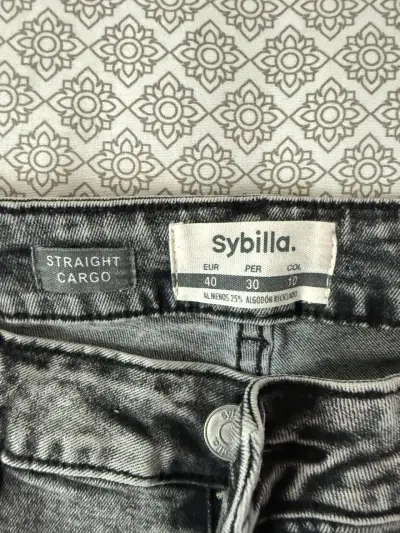 Jeans  gris mujer talla Sybilla - miniatura 4