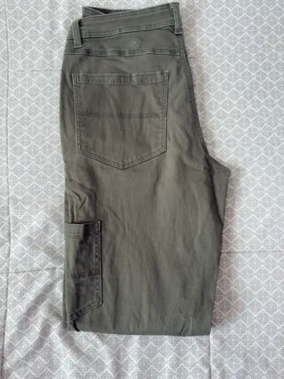 Pantalón cargo verde mujer talla 40 - miniatura 1