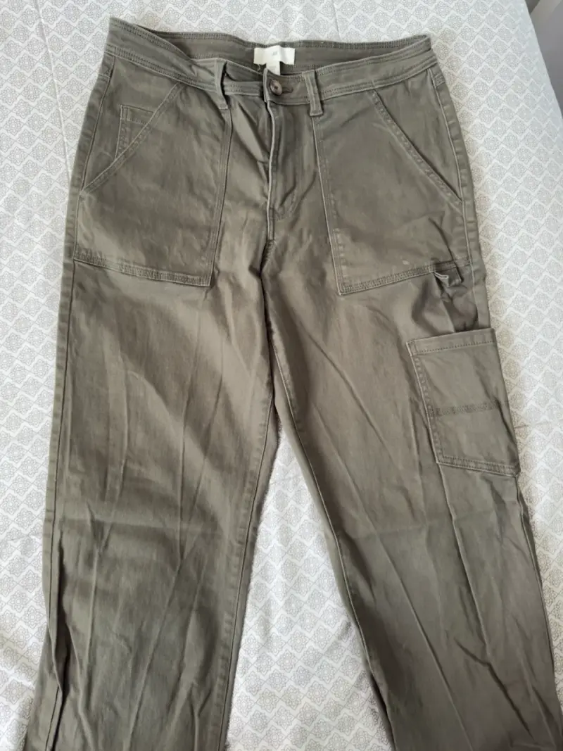 Pantalón cargo verde mujer talla 40 - 2