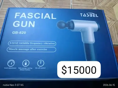 Pistola de masaje Tasbel GB-820 con vibración ajustable - miniatura 1