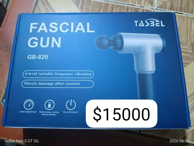 Pistola de masaje Tasbel GB-820 con vibración ajustable - 2