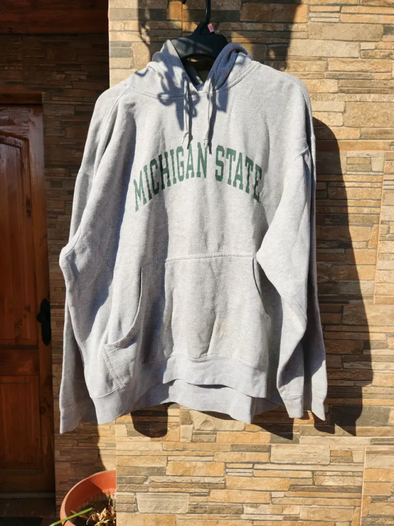 Polerón gris Michigan State con capucha - 1