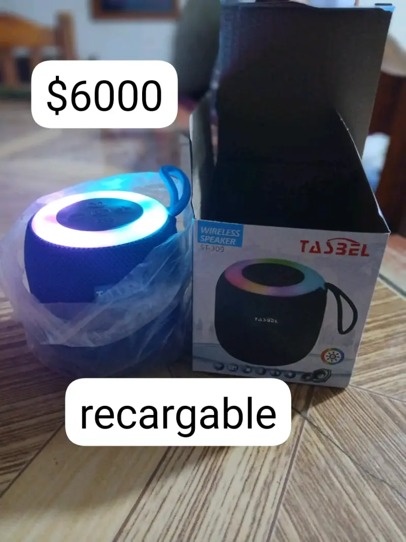 Parlante inalámbrico Tasbel ST-309 con luces LED - 1