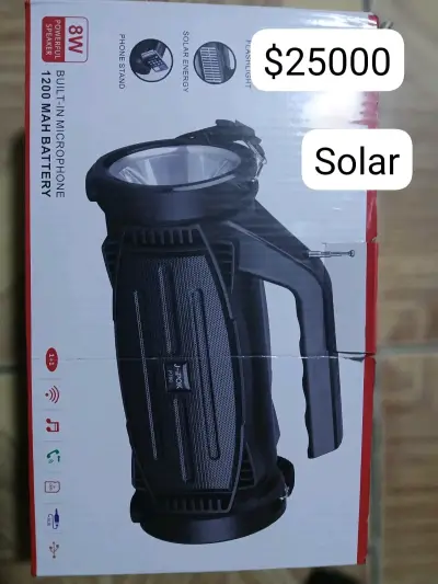 Altavoz portátil solar con micrófono integrado - miniatura 1