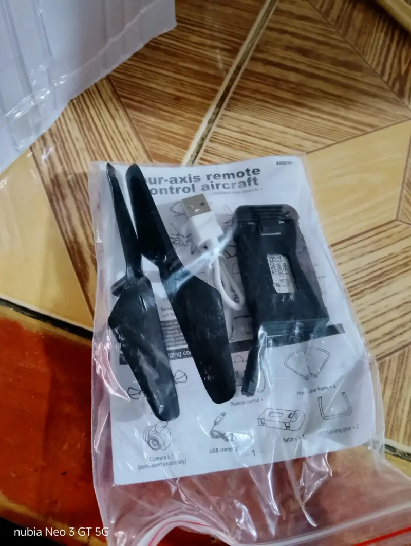 Drone Tasbel 6 CH control remoto rojo - 4