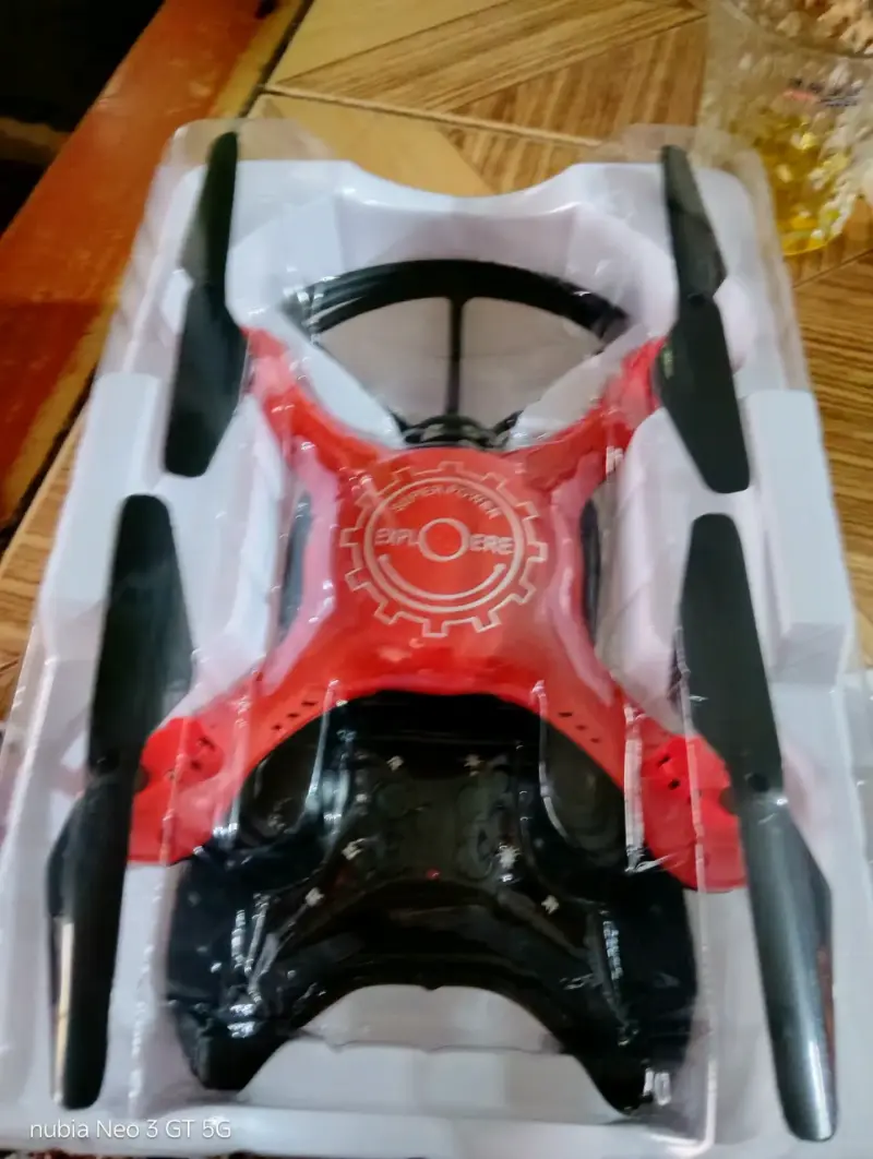Drone Tasbel 6 CH control remoto rojo - 5