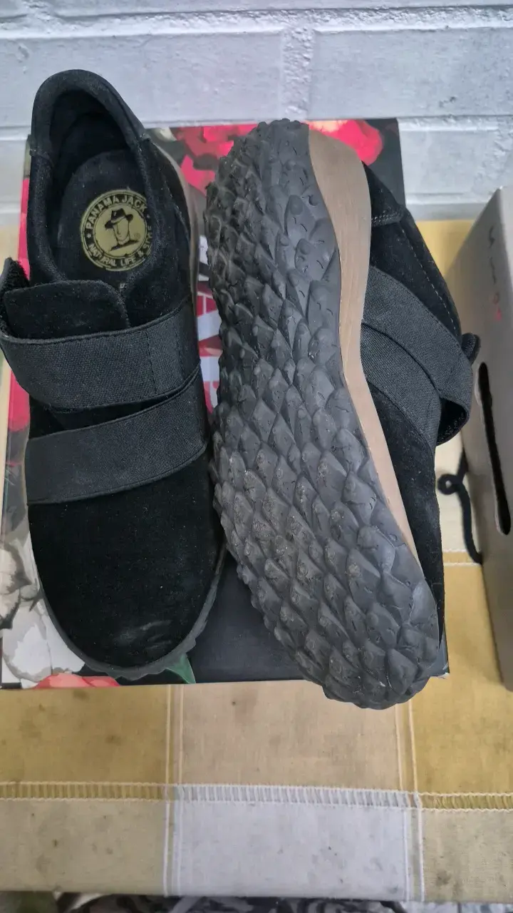 Zapatillas negras Panama Jack con velcro - 2