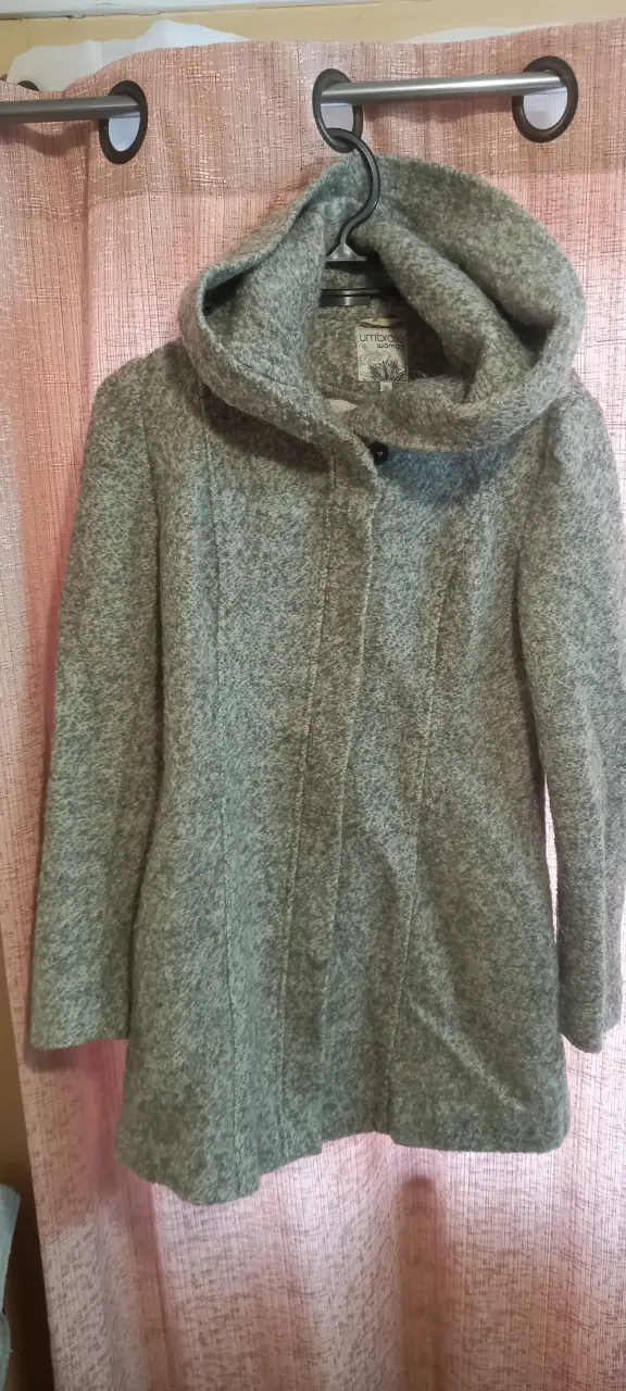 Abrigo gris con capucha Umbrale Woman - 1