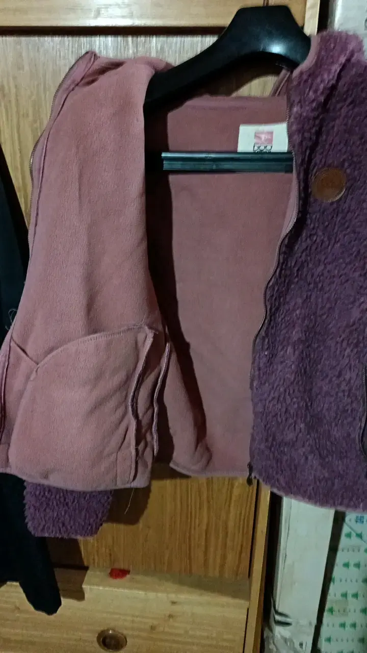 Chaqueta de lana morada para mujer - 2