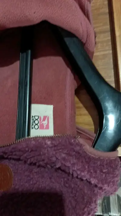 Chaqueta de lana morada para mujer - miniatura 3