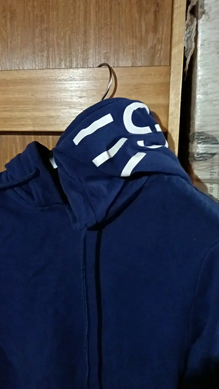 Polerón azul con capucha para mujer - 2