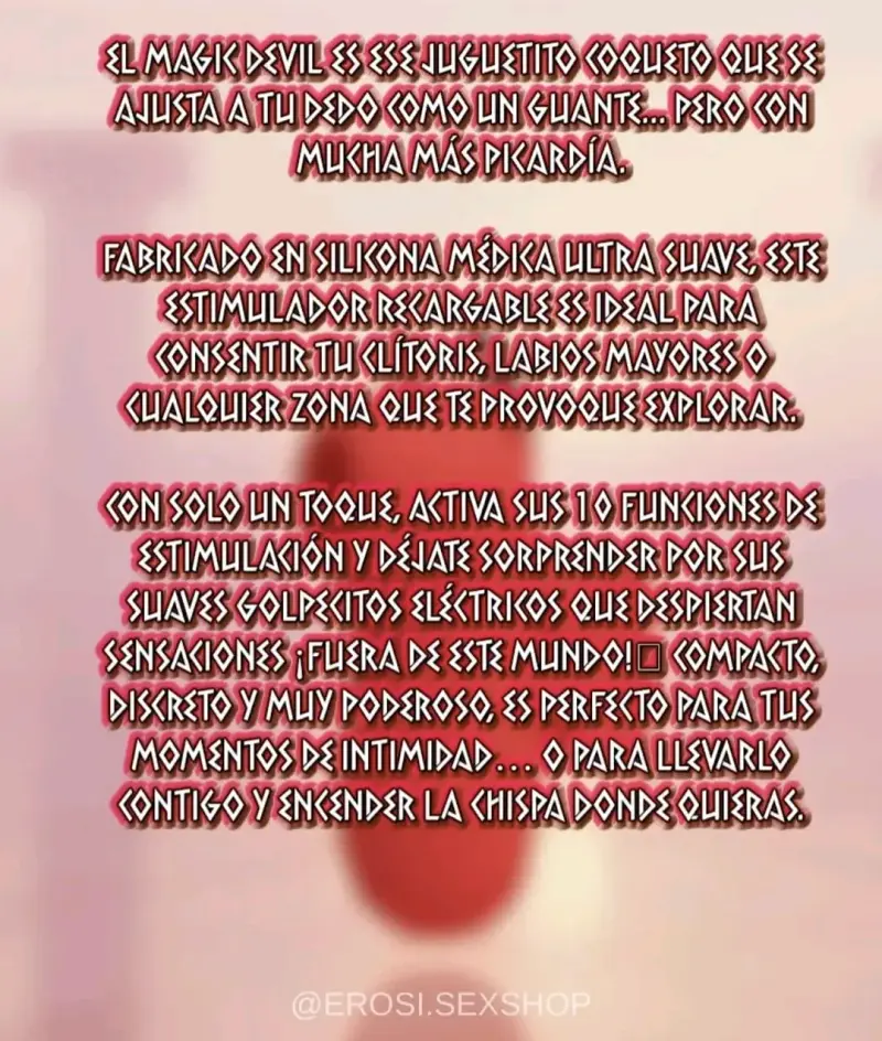 Estimulador recargable Magic Devil de silicona - 2