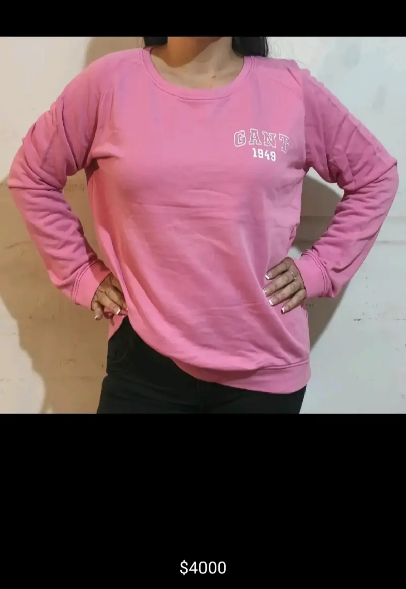 Polerón rosa GANT 1949 para mujer