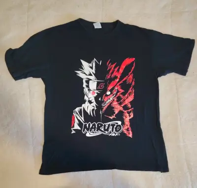 Polera negra Naruto diseño gráfico - miniatura 1